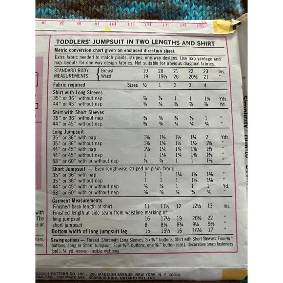 Simplicity sewing pattern  7322 kids romper jumper overall - Picture 5 of 5